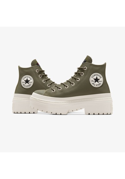 Converse Chuck Taylor All Star Lugged Heel Unisex Yeşil Deri Platform Botdüza11163c