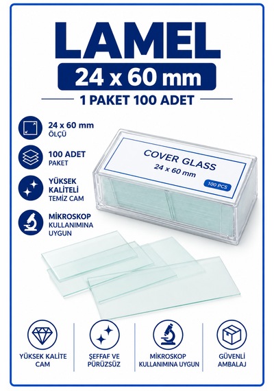 Lamel 24 X 60 Mm - 1 Paket 100 Adet