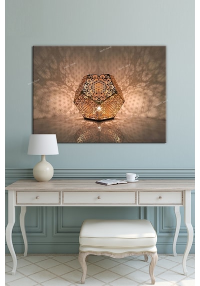 Yaşam Çiçeği Kutsal Geometri Sri Yantra Kanvas Tablo 120 x 80