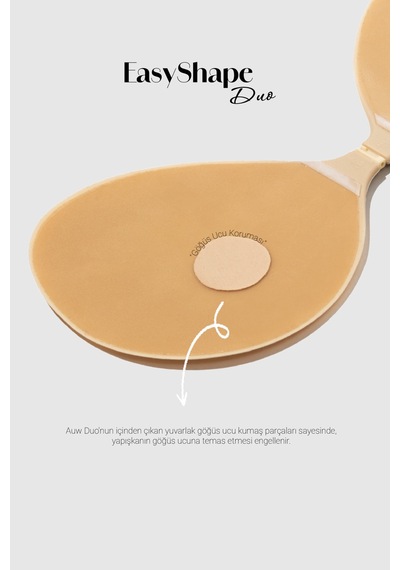 Auw Duo Yapışkanlı Sütyen - Easyshape Ten