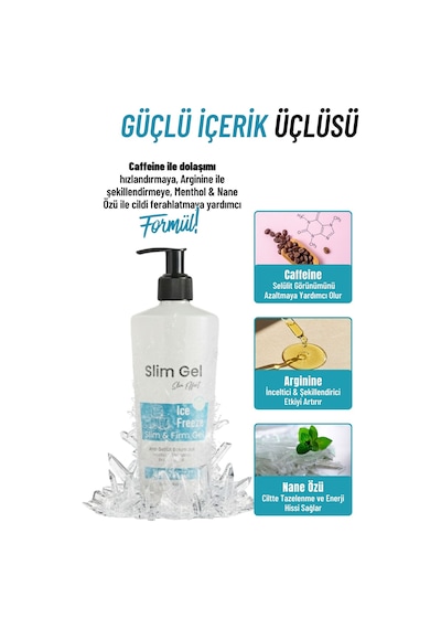 Selülit Ve Çatlak Karşıtı Bölgesel İncelme Ve Sıkılaştırıcı Buz İce Jel Soğuk Lipoliz Slim Jel