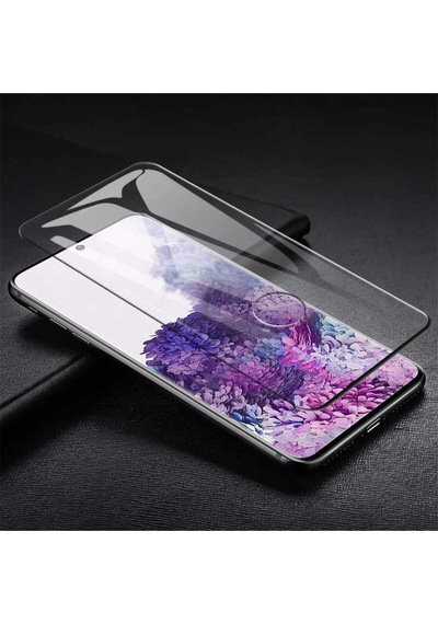 Galaxy S20 Plus Uyumlu Msra Kavisli Full Yapışkanlı Cam Ekran Koruyucu