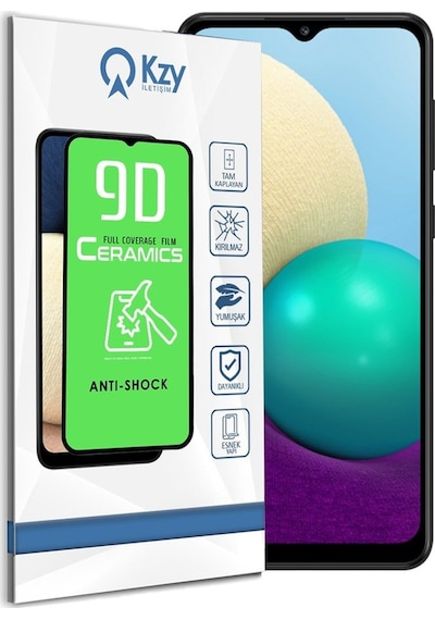 Samsung Uyumlu Galaxy A02 Tam Kaplayan Seramik Ekran Koruyucu (512221883) 20 Tl Fark Ile Apple  iPhone Hızlı Şarj Kablosu
