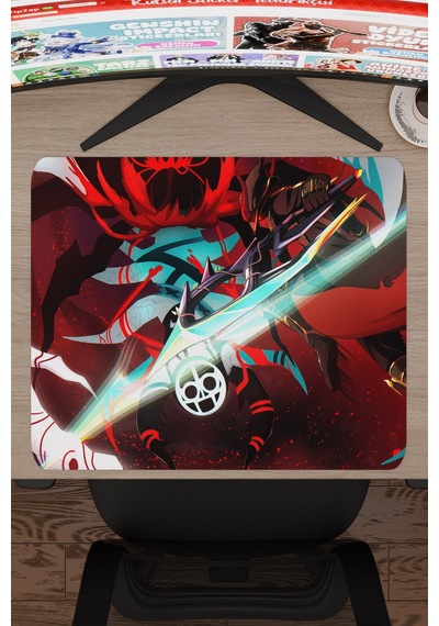 Gurren Lagann Kaymaz Dikişli Kauçuk Oyuncu Mousepad V2 - 48x40 Xl Gaming Mouse Pad Fare Altlığı