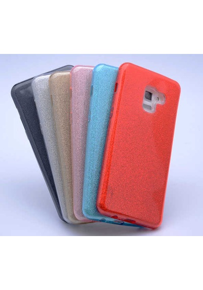 Samsung Uyumlu Galaxy A8 Plus 2018 Kılıf Zore Shining Silikon Mor