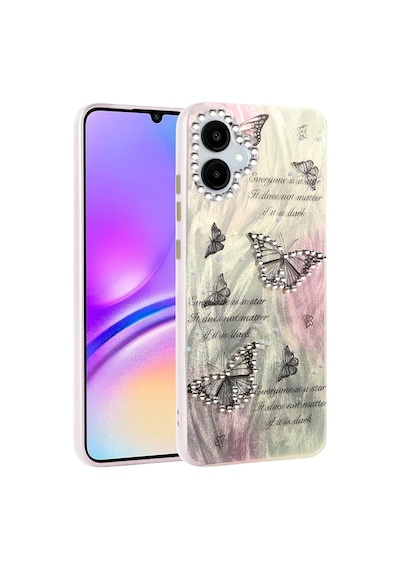 Samsung Uyumlu Galaxy A06 Uyumlu Kılıf Blade Aynalı Desenli Kapak - Desen 6