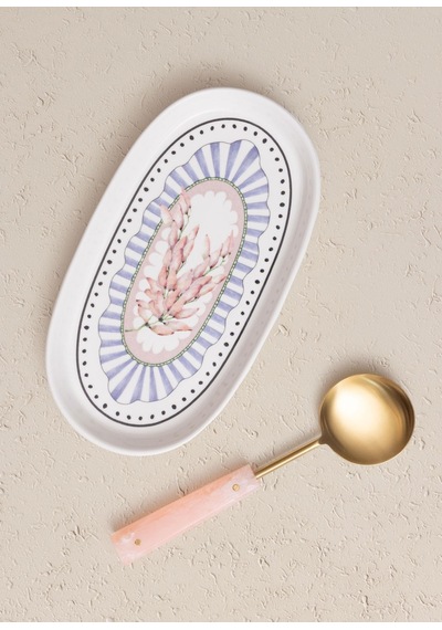 The Mia Spring Oval Servis 2li 29 Cm Renkli