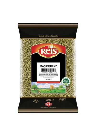 Reis Maş Fasulye 1 Kg - Yeşil Bakliyat, Güneydoğu Mutfağı İçin İdeal 3'li Ekonomik Paket - 3 Ad Tarı