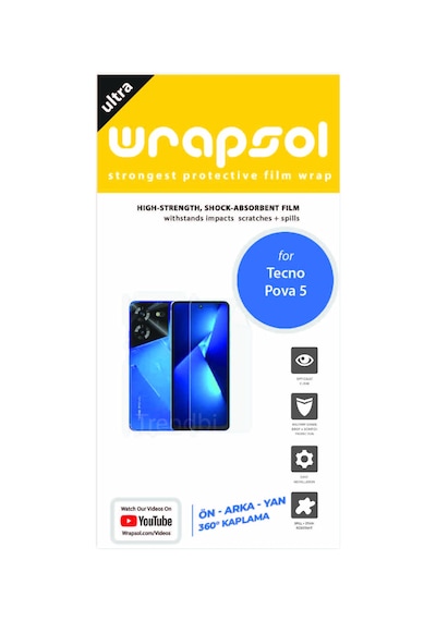 Tecno Pova 5 Full Kaplama 360 Derece Ön Arka Ve Yan Film
