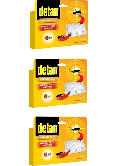 Detan Karınca Yemi 2'Li X 3 Adet Kzmprt (Karinca Ilaci)