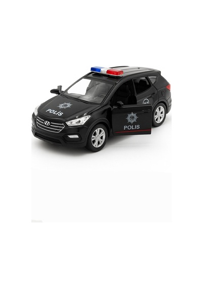 Işıklı Ve Sesli Polis Araba Metal Çek Bırak Polis Oyuncak Araba Model Polis Aracı 1:36 12cm Çok Renkli