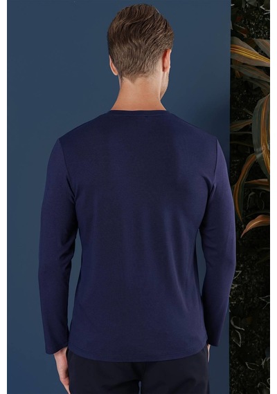 Efor Ts 870 Slim Fit Lacivert Spor T-shirt Lacivert