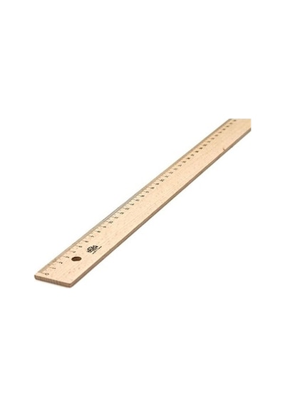 Hatas 50cm Takviyesiz Tahta Cetvel 0048 Ahşap