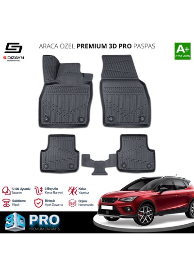 Seat Arona 3d Pro Havuzlu Paspas 2017 Üzeri A+ Kalite