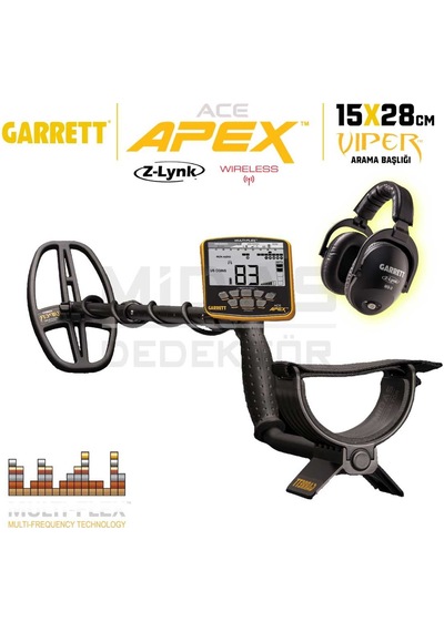 Ace Apex Dedektör Viper Başlıklı 15x28cm Ms-3 Z-lynk Kablosuz Kulaklıklı