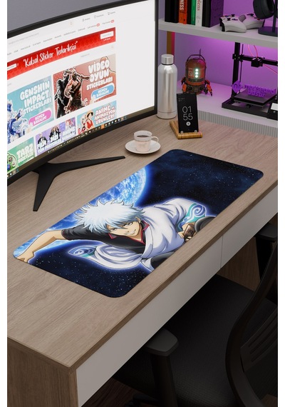 Gintama Anime V4 - 70x30 Xl Gaming Kauçuk Kaymaz Taban Mouse Pad Fare Altlığı