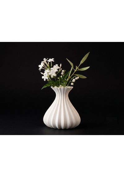 Mona Bohem Plastik Vazo 15 Cm. Beyaz