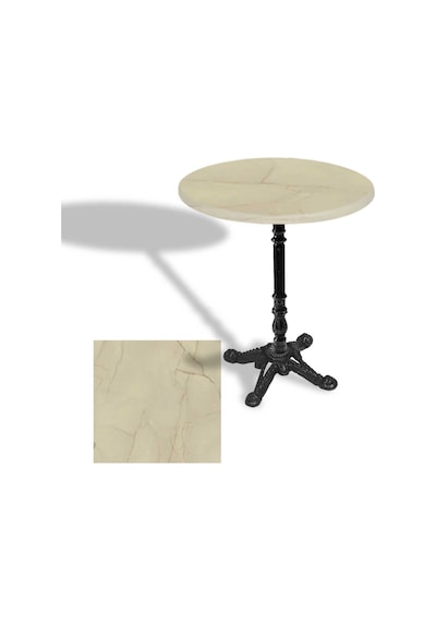 Çipa 1004 Döküm Ayak Yuvarlak Masa Çap 70cm - Werzalit, Wermodin Ve Allzalit Tabla - Golden Marble Çok Renkli Çipa 1004 Döküm Ayak Yuvarlak Masa Çap 70cm - Werzalit, Wermodin Ve Allzalit Tabla - Golden Marble Çok Renkli