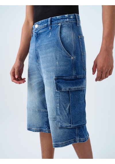 LOFT Baggy Fit Erkek Şort Lf2039608 Q1.v1 Denim