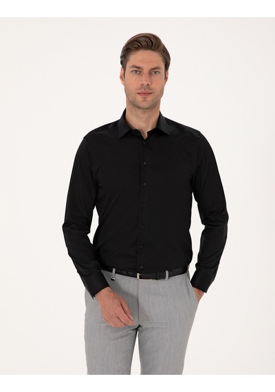 Pierre Cardin Erkek Siyah Gömlek Basic 50301930-vr046 Siyah