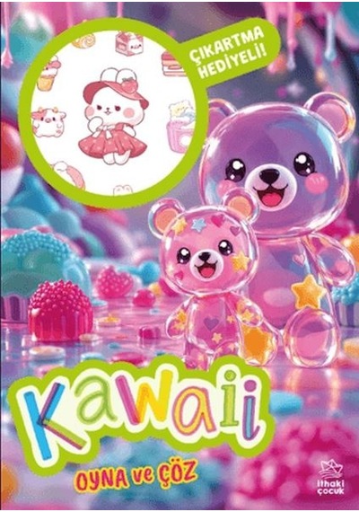 Kawaii - Oyna Ve Çöz Çıkartmalı Etkinlik Kitabı - Dppq-901236