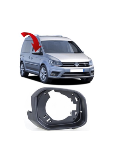 Volkswagen Caddy 2016-2020 Arası Modeller Sağ Dış Dikiz Ayna Çerçevesi 2k5858554