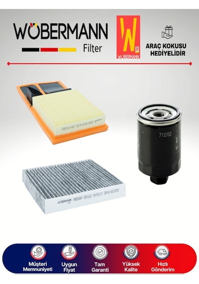 Wöbermann Seat İbiza 1.4 Filtre Bakım Seti 2006-2009 BXW 3K
