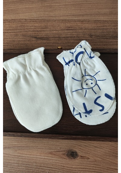 Bambık Bebek Eldiveni İkili Set 0-3 Ay %100 Pamuk Yenidoğan Tırnak Koruyucu Eldiven Beyaz Beyaz Bambık Bebek Eldiveni İkili Set 0-3 Ay %100 Pamuk Yenidoğan Tırnak Koruyucu Eldiven Beyaz Beyaz