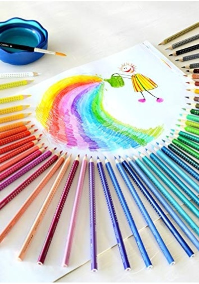 Faber-castell Grip 2001 Boya Kalemi, Karton Kutu, 12 Renk 124-Pembe