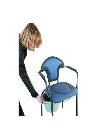 30102 Open Klozetli Sandalye Boy Ayarlı Gri Renk