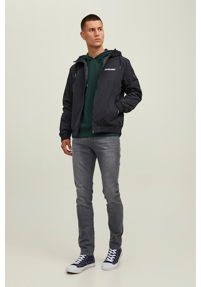 Jack & Jones 12200208-Fw Jjerush Hood Bomber Noos Erkek Mont 12200208-R4306 Siyah