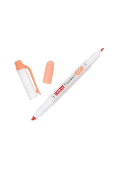 Donga Twinliner Soft Kırmızı N/13 Fosforlu Çift Taraflı Kırmızı