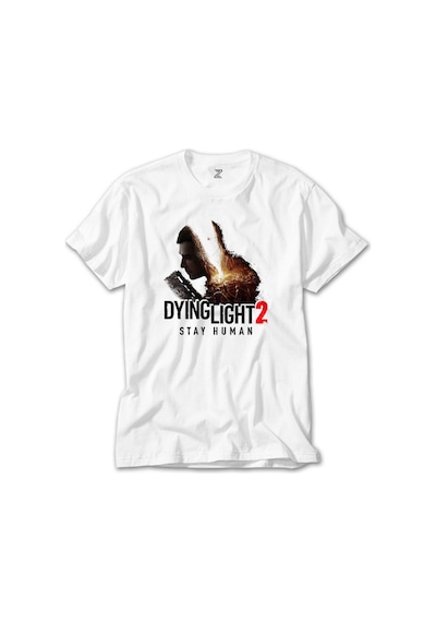 Dying Light Stay Human Beyaz Tişört Beyaz