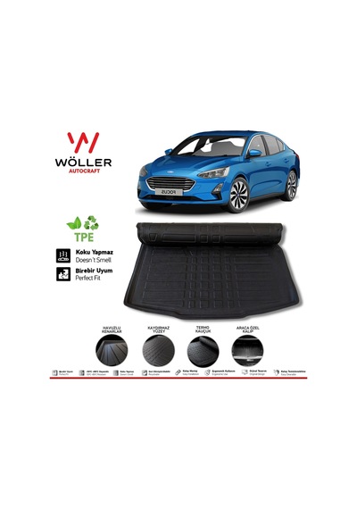 Ford Focus 5 Bagaj Havuzu Sedan 2019 Sonrası 3D Wöller Ultrafl