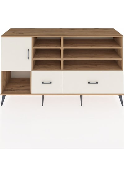 Kronos Konsol 8 Raflı 2 Çekmeceli Tek Kapaklı 176x59x99 Çam-ayta Çam-aytaşı