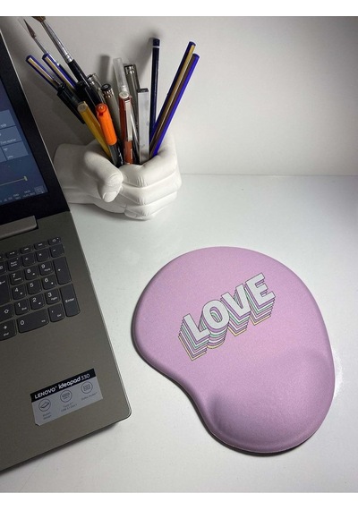 Love - Bilek Destekli Mouse Pad