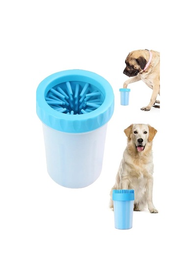 Soft Gentle Köpek Pati Yıkama Aparatı Mavi Pati Temizleme Aparatı