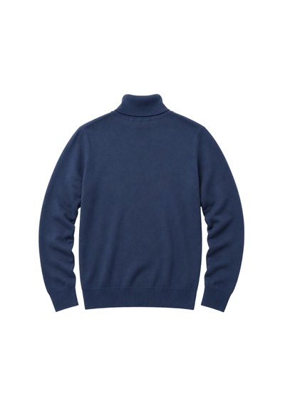 Battalmoda Erkek Büyük Beden İndigo Tam Balıkçı Pamuklu Kazak 3xl-4xl-5xl-6x