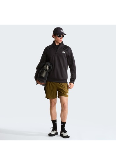 The North Face M Mountain Athletics 1/4 Zip Fleece 2.0 Erkek Sweatshirt-34091 siyah