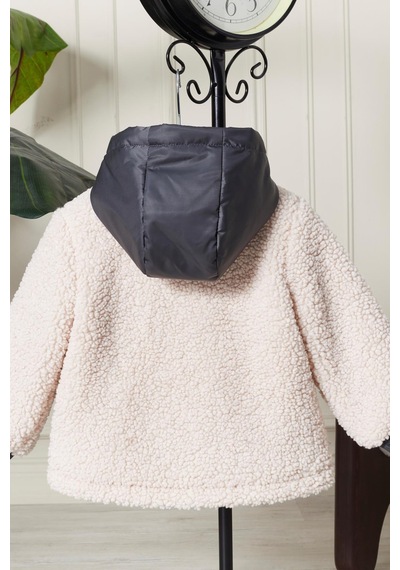 Peluş Bebek Çocuk Mevsimlik Mont 51309 Gri