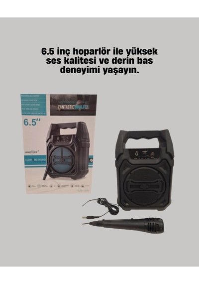 Mey İthalat 15w Güçlü Ses Çıkışlı Bluetooth Hoparlör Fm Radyo Ve Mikrofon Destekli