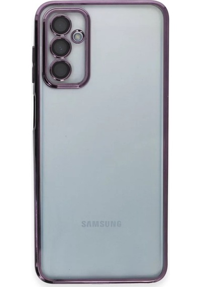 Newface Samsung Galaxy M23 Kılıf Razer Lensli Silikon - Mor