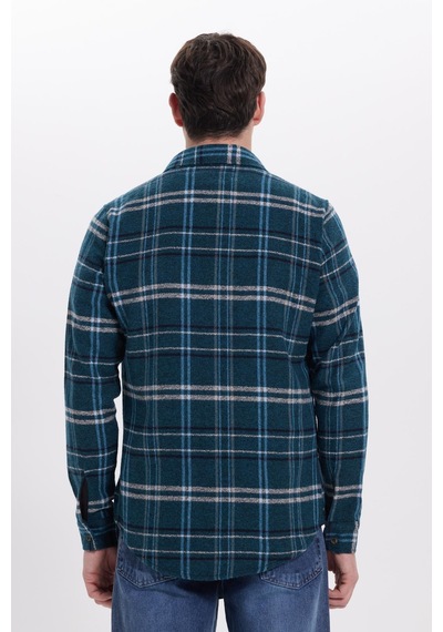 Tudors Erkek Slim Fit Dar Kesim Kareli Kışlık Oduncu Gömlek-42199 Mint Tudors Erkek Slim Fit Dar Kesim Kareli Kışlık Oduncu Gömlek-42199 Mint