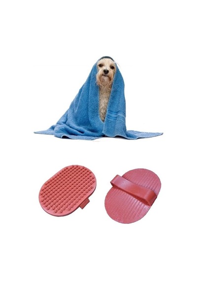 Ergonomik Masajlı Evcil Hayvan Kedi Köpek Yıkama Fırçası Aparatı Bx40