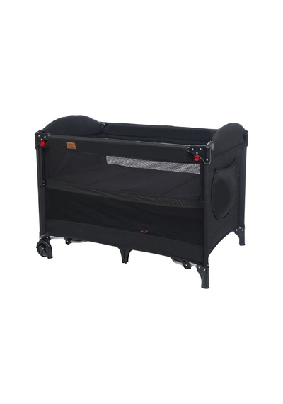 Mamma Ultimate Anne Yanı Organizerli Dönenceli Park Yatak Beşik 70 X 110 Cm. Siyah