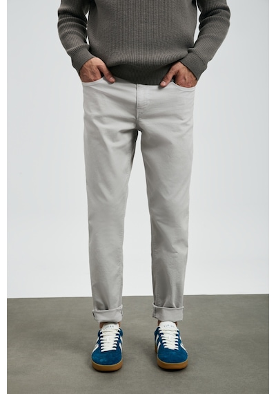 Lufian Helt Spor 5 Cep Erkek Pantolon Slim Fit Gri Gri 112190348100150 Gri