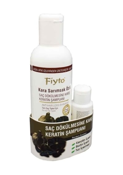Fiyto Kara Sarımsak Özlü Saç Dökülmesi Keratin Şampuanı 500 ml Serum Hediyeli