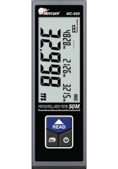 Mercure MC-950 Şarjlı Lazer Metre 50 M