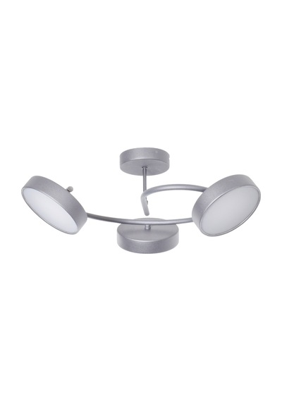 İkon Modern Salon Yatak Odası Giyinme Odası Mutfak Beyaz Işık Ledli Renk 3 Lü Led Avize Gri Gri