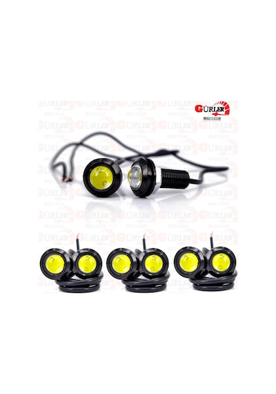 Kartal Göz Led Ayna Altı Led Lamba 2Adet Ortam Aydınlatma Beyaz 22Mm
